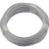 Ruck-Zuck Stalen kabel verzinkt | 3 mm | lengte 10 m | 6 x 7 strengen.