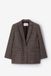 Sissy-Boy Donkerbruine geruite wollen blazer