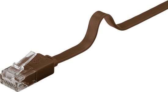 Goobay CAT6 Netwerkkabel - RJ45 - bruin - 1 m