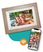 Pora&co Digitale fotolijst met WiFi en Frameo App - 8 inch - Licht Bruin/Wit - Touchscreen