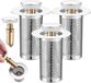 Shenzhen Haorui Industrial Technology Co., Ltd. Lot de 3 filtres de drain de sol en acier inoxydable, bouchon de drain avec tamis, filtre de drain de sol pop-up pour tuyau de drain de 33-55 mm, évier avec filtre à cheveux, filtre de drain de douche universel