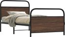 Maison Exclusive - Lit enfant exclusif - Structure de lit sans matelas, dimensions 90x190 cm, finition imitation chêne, couleur marron
