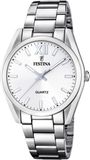 Festina Dameshorloge Analoog van Roestvrij Staal 316l Zilverkleurig