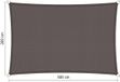 Shadow Comfort Schaduwdoek vierkant 400x400cm waterdicht Grijs