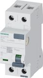 Siemens 5SV33126KL Aardlekschakelaar A 2-polig 25 A 0.03 A 230 V