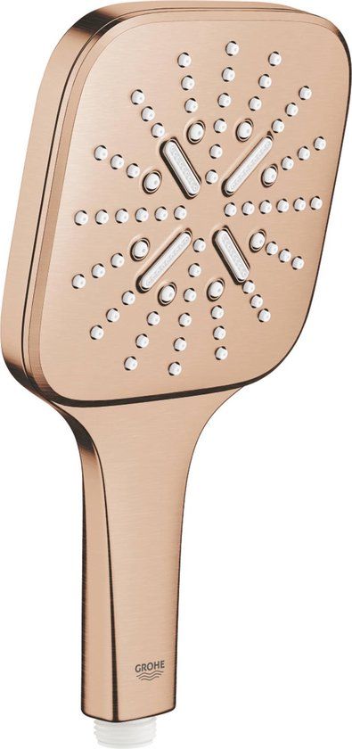 GROHE Rainshower SmartActive Cube 130 Handdouche - 3 straalsoorten - Warm Sunset Geborsteld
