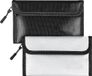 REWYTAZ Portefeuille - Sac ignifuge - 2 pièces - Porte-cartes - Portefeuille - Sécurisé RFID - Petite sacoche ignifuge pour documents - 1200 °C - Petit portefeuille