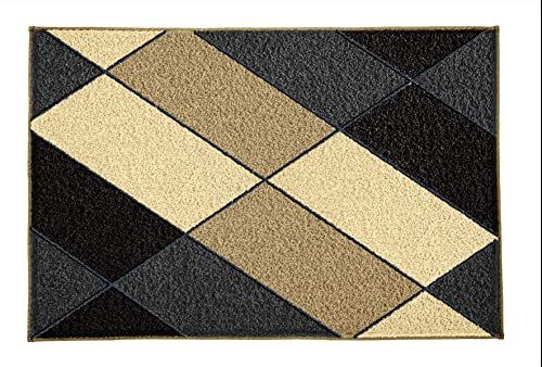 KLEINE WOLKE Badmat Ayana - Zwart - 55x65 cm