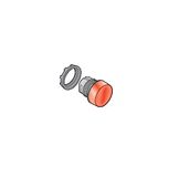 Abb-entrelec ABB 1SFA611400R1001 Kleurfilterschijf Rood, Zwart