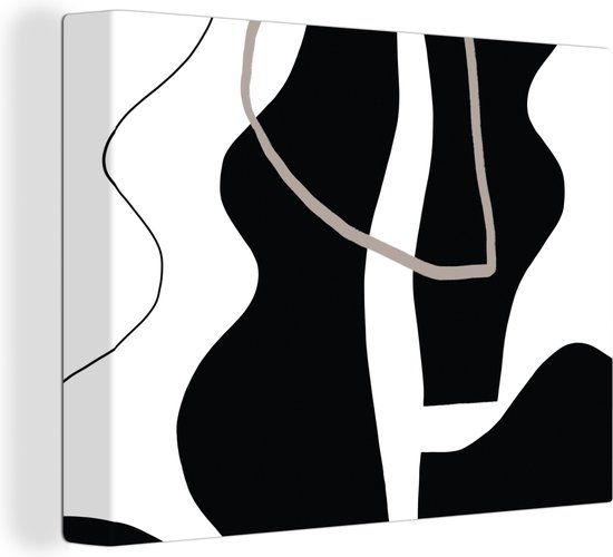 OneMillionCanvasses Canvas Schilderij 160x120 cm - Abstract Design - Muurdecoratie