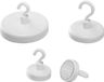 Magnetoplan Magnetische haak (Ø) 47 mm Rond Wit 10 stuk(s)