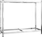 vidaXL Bandenrek 2-laags 110x40x110 cm staal zilverkleurig