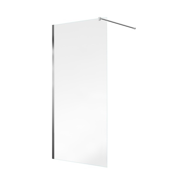 Adema AKTIE inloopdouche 100x200cm veiligheidsglas anti kalk chroom SW1008