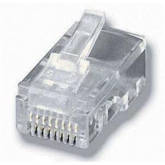Equip Modulaire RJ45 connector voor platte kabel 100 stuks