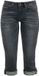R.E.D. by EMP Donkergrijze denim bermuda - Dames - 27
