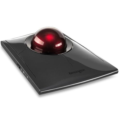 Kensington SlimBlade Pro Bluetooth Draadloze Oplaadbare Ergonomische Trackball Muis voor Windows en macOS, Voor Links- en Rechtshandig Gebruik en Optische Tracking (K72080WW)