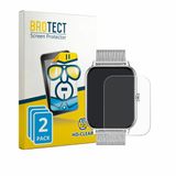 BROTECT - Screenprotector voor Betatree Smartwatch 1.85" - Folie Beschermfolie transparant 2 Stuks