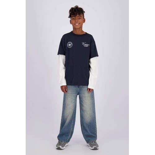 Vingino Luciano baggy jeans - mediumblauw