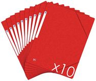 Oxford Top File+ Documentenmap, 3 flapjes, A4-formaat, elastisch, rood, 10 stuks