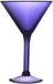 Home Deco Factory Verre à cocktail - violet - plastique - 24 cl - verre à martini