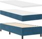 vidaXL Boxspringbed met hoofdeinde, donkerblauw, 200 x 80 cm, fluweel