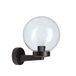 Velamp Lampe murale avec globe extérieur en PMMA, 200 mm, douille E27, transparent