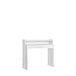 Skraut Home Uitschuifbaar Bureau Bureautafel Office Desk 99x90x35cm Intrekbaar Computertafel Moderne stijl Gemarmerd wit