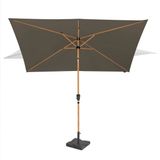 VONROC Premium Stokparasol Rapallo 200x300cm - Taupe