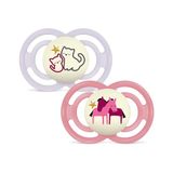MAM Perfect Night S207 fopspeen, met extra dunne en flexibele siliconen speen Skinsofttm Ultra Soft voor kinderen vanaf 6 maanden, zelfsteriliseerbare doos, verschillende modellen, 1 stuk