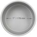 PME Professionele Geanodiseerd Aluminium Ronde Cake Pan 7 x 2 Inch, Zilver