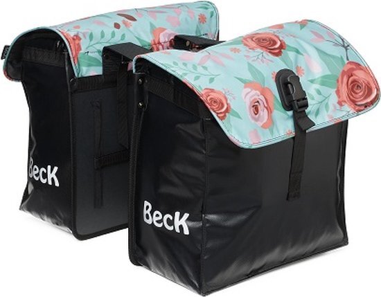 Beck Dubbele fietstas 35L Small Flowers