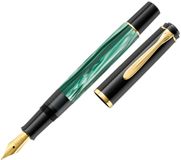 Pelikan 994095 vulpen Ingebouwd vulsysteem Zwart, Goud, Groen, Marmerkleur 1 stuk(s)