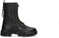 Braqeez 425784-589 Meisjes Veterboots - Zwart - Leer - Veters