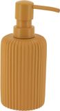 Tendance Zeeppompje 101 series - mosterdgeel - geribbeld - Polyresin - 7 x 17 cm - 230 ml