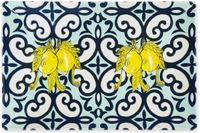 Excelsa 6-delige Platte Borden – Amalfi – Multicolor Keramiek – Vaatwasser- & Magnetronbestendig – Mediterrane Stijl