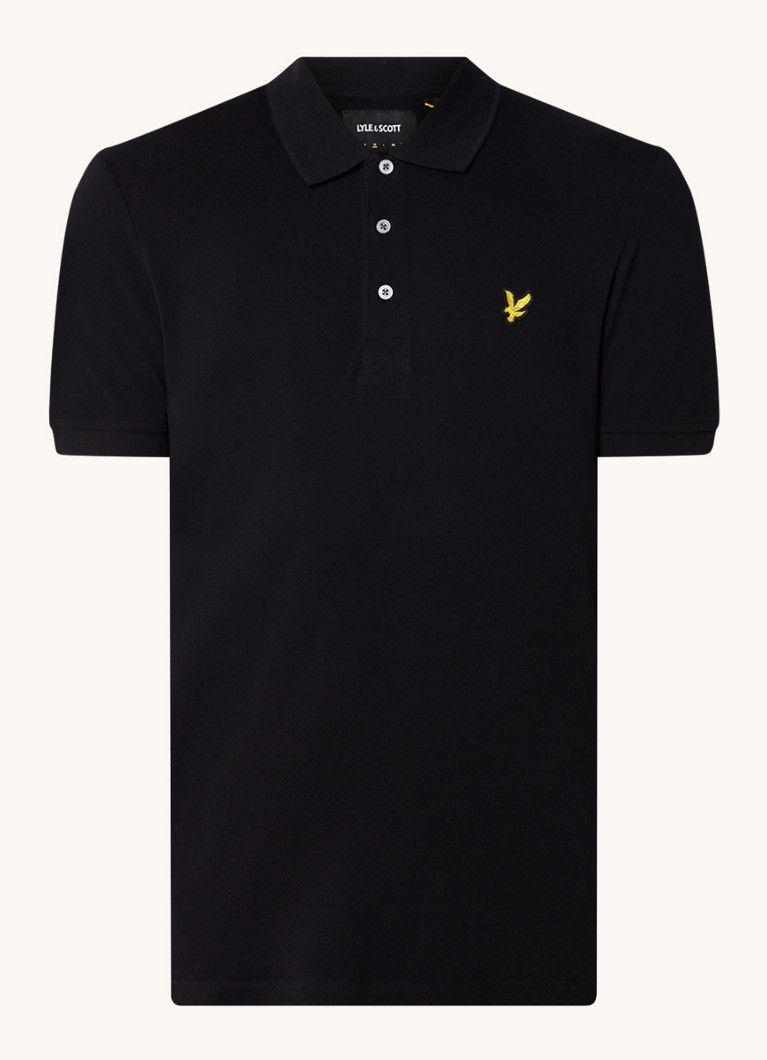 Lyle & Scott Slim Fit Piqué Cotton Polo Shirt with Logo