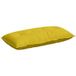 Coussin de dos jaune 100 x 50 cm tissu en velours côtelé