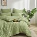 TRANKIELO® Dekbedovertrekset 220 x 240 cm Groene microvezel
