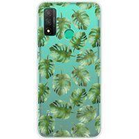 Huawei P Smart 2020 Bedrukt siliconen hoesje Feuilles de monstera