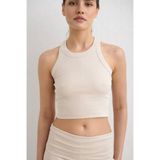 Aim'n sporttop Ease Ribbed zand