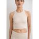 Aim'n sporttop Ease Ribbed zand
