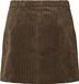 Pieces Pcaudre Cord Hw Skirt Wren | Bruin | Maat: L