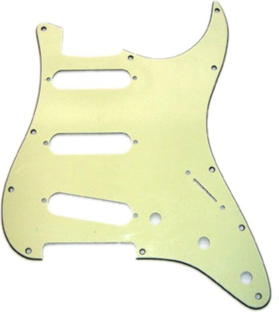 Fender Modern Style Pickguard Strat Mint Green 3-Ply 11-Hole - Pickguard