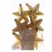 Decoris Kersthanger Sterren - 24 Stuks - Goud - 7 cm - Kunststof