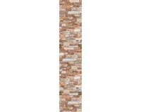 Ambiance Sticker Voorgelijmd vliesbehang - RODE STEEN FACING - 1 rol van 300x60cm