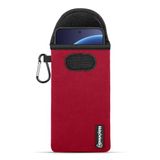 MobyDefend OnePlus 15R Neopreen Pouch Met Karabijnhaak Rood