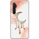 Xiaomi Mi Note 10 Lite dreamcatcher lune bedrukt siliconen hoesje