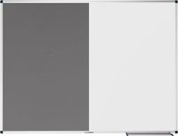 Legamaster UNITE combibord vilt-whiteboard 90x120cm grijs