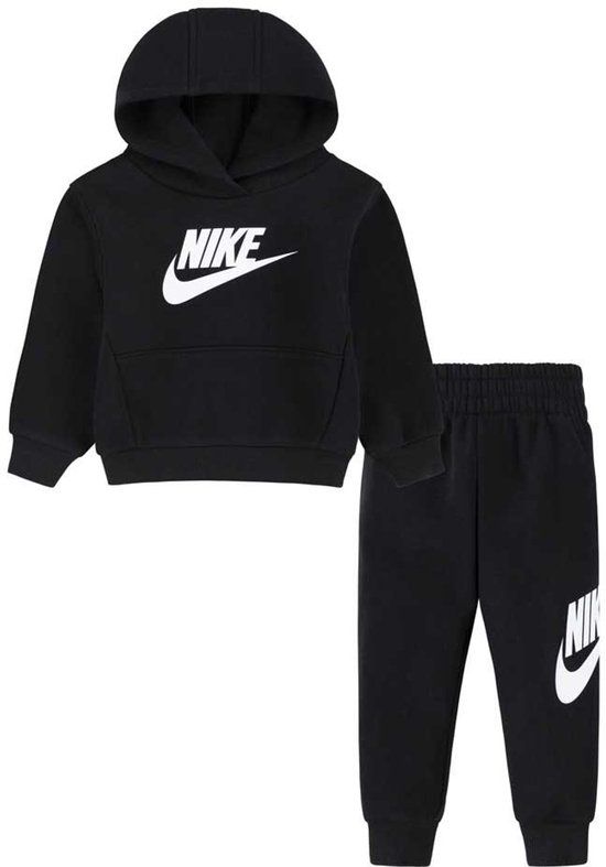 Nike Kids 66l135 Fleece Set Zwart 24 Months