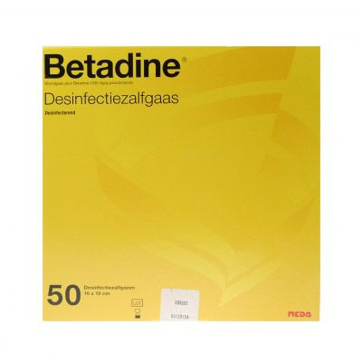 Betadine Desinfectie Zalfgazen - 8712207039142